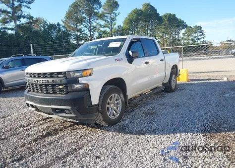 2021 Chevrolet Silverado 1500 4Wd Short Bed Wt из США, поврежденный, VIN 3GCUYAEF7MG208665